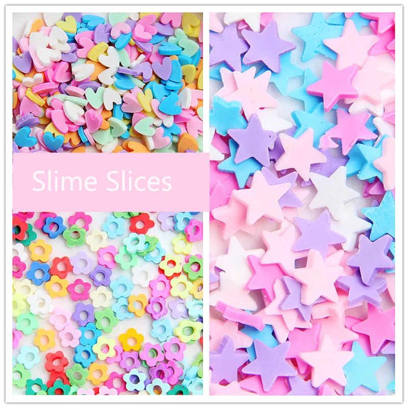 100gSlime Addition Sprinkles Slices Slime Filler Fluffy Mud Clay Toys  DIY Nail Mobile Accessories Slime Supplies Sprinkles