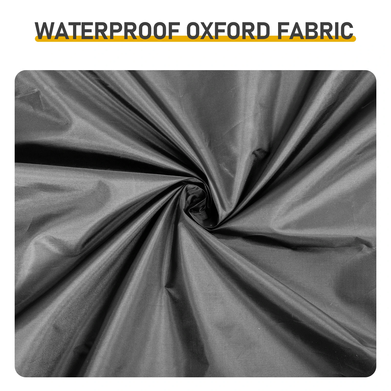 6.8 x 2.6 ft Black Arc Storage Shed Single Zipper Door Inner Storage Bag Black Fiberglass Frame 210D PU Silver Coated Oxford