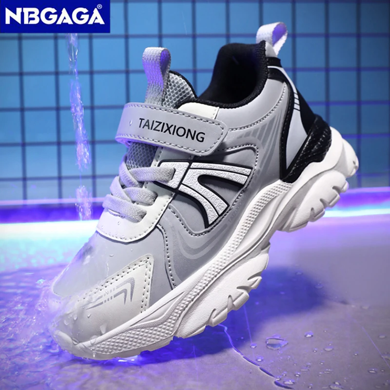 

Детская школьная спортивная обувь для мальчиков, дышащие легкие кроссовки с сеткой для детей, тренировочная теннисная обувь для бега