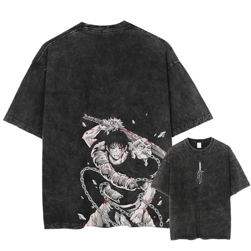 NONE Harajuku Manga Graphic Print T-Shirt 5