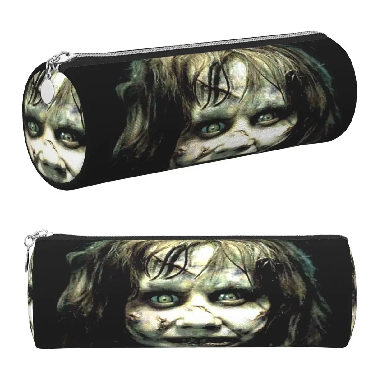The Exorcist Horror Movie Pencil Case Pencil Pouch Cylinder Pen Box Pencil Bag for Boys Girls School