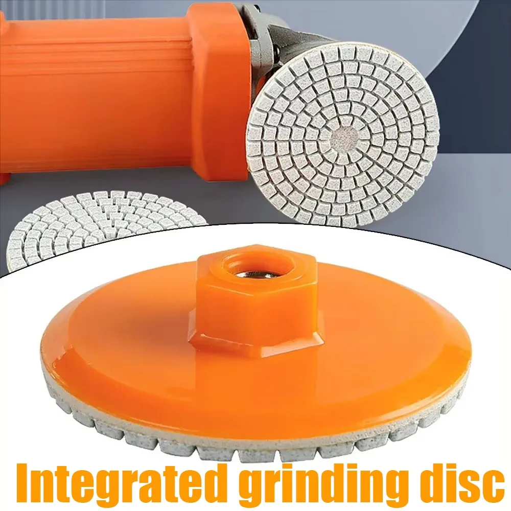 

Практичная 80-миллиметровая 3-дюймовая полировальная подушечка для угловых шлифовальных машин, алмазный полировальный диск, гибкий и прочный для сухой шлифовки мрамора