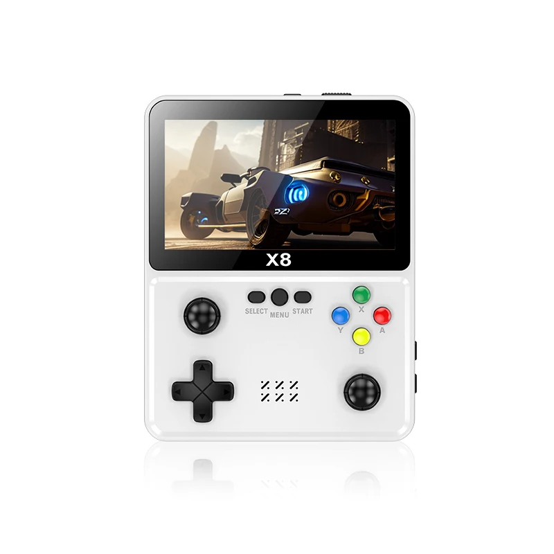 X8 Retro Handheld Game Console 4 Inch IPS Screen 10 Emulator Handheld Game Console Dual Operated Video Game Player 2000 Kids Gam