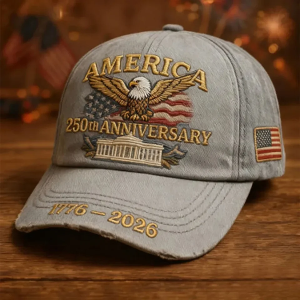 Men'S Independence Day 250th Anniversary Baseball Cap Outdoor Sunshade Baseball Cap Baseball Cap With Pompoms Gorras Hombre