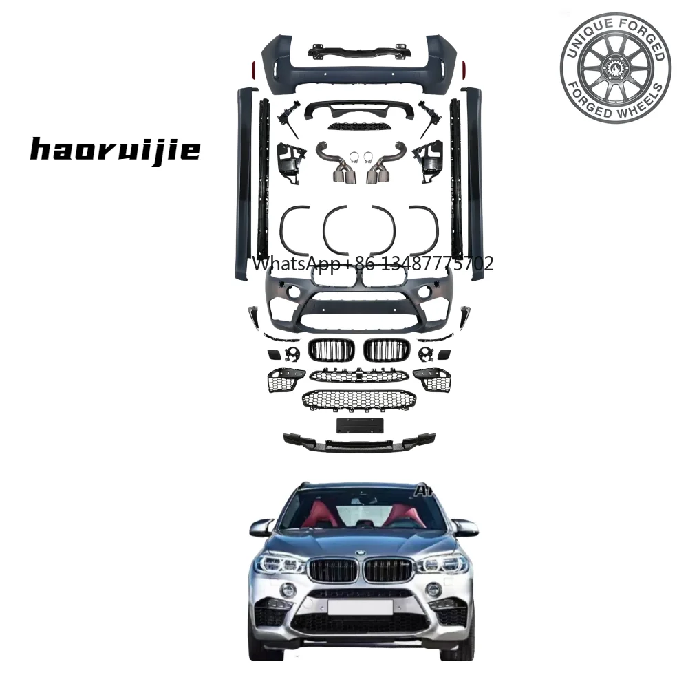 26style Best Car Bumper X5M Body Kit Conversion Kit for BMW X5 F15 Modified Front Bumper Rear Bumper Auto Tuning Body Kit