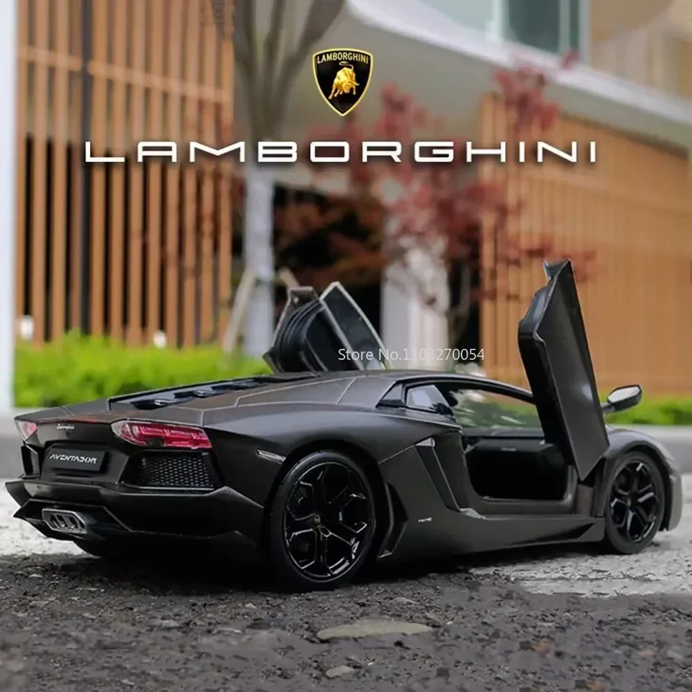 

WELLY 1/24 Lamborghini Aventador LP700-4 Alloy Car Model Toys Simulation Diecast Metal Sport Racing Vehicles Boy Collection Gift