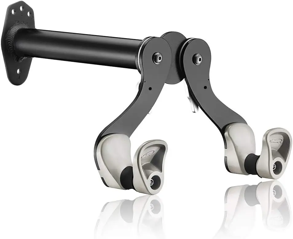 

Регулируемое настенное крепление для велосипедов с мягкими резиновыми опорами — компактная гаражная стойка для шоссейных, горных, детских и гибридных велосипедов