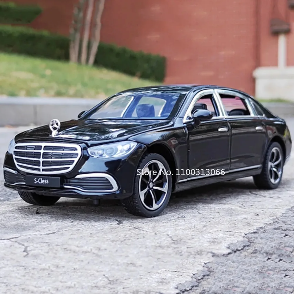 1:24スケール S400L GLS600 合金製カーモデル おもちゃ ホイールプルバック式車両モデル サウンドライト付きおもちゃ車 男の子向け フェスティバルギフト