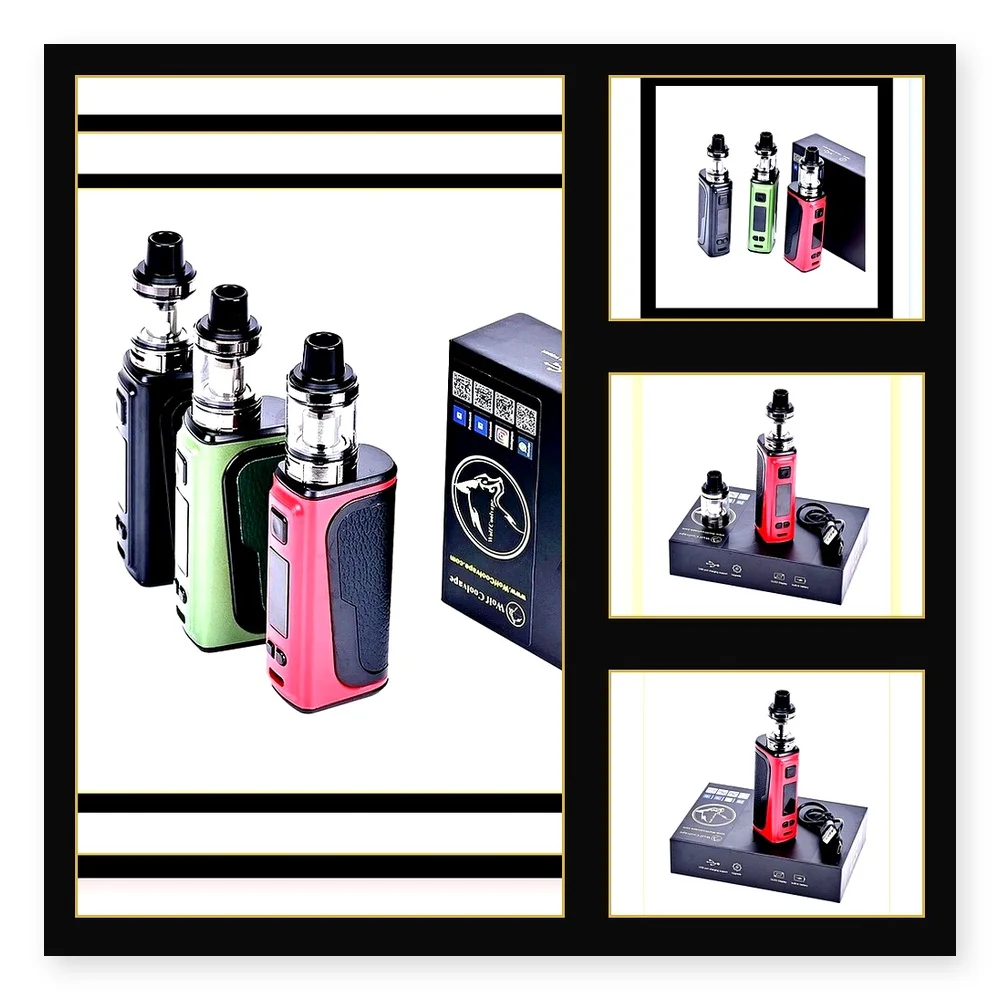 Wolfcool 120W Vape Starter Kit - 2200mAh Battery, 2ml Tank & 0.3ohm Atomizer, Ideal for New Vapers