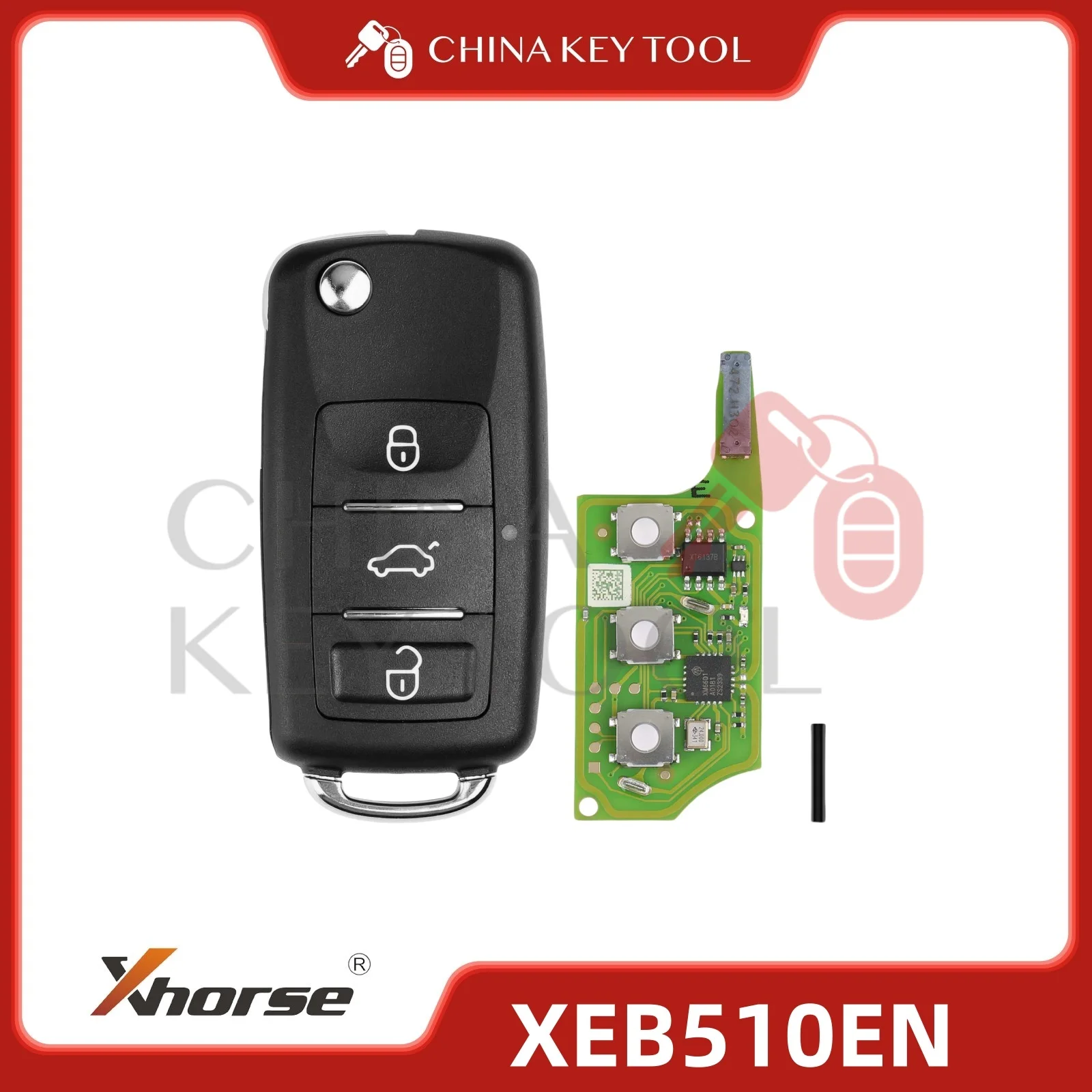 

Xhorse XEB510EN B5 Type Super Remote with XT27B Super Chip 5pcs/lot Global Version