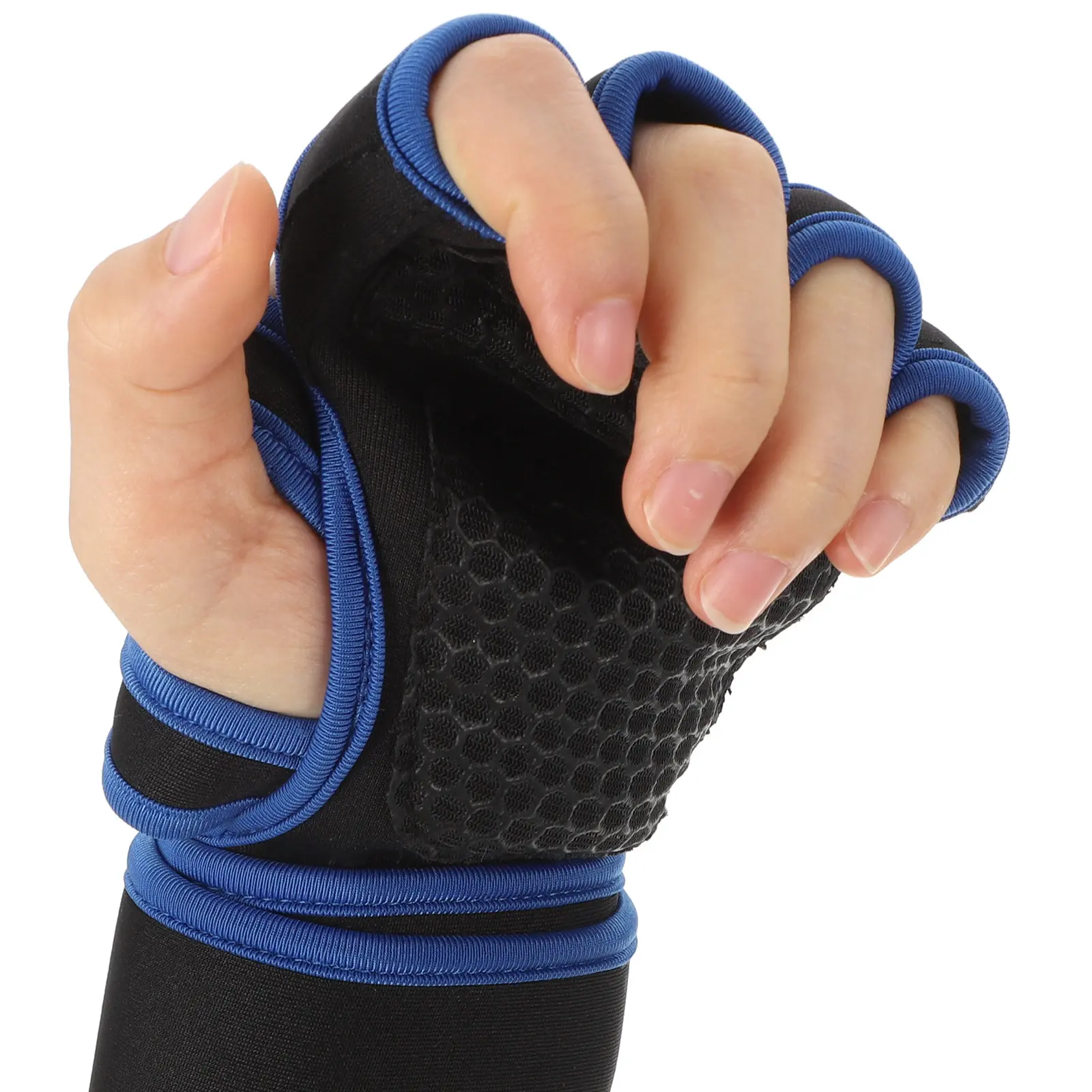 1Pair Professional Anti-Wear Half-Finger Sports Palm Gloves for Weightlifting Biking Hiking Skateboarding Motorcycle Outdoor