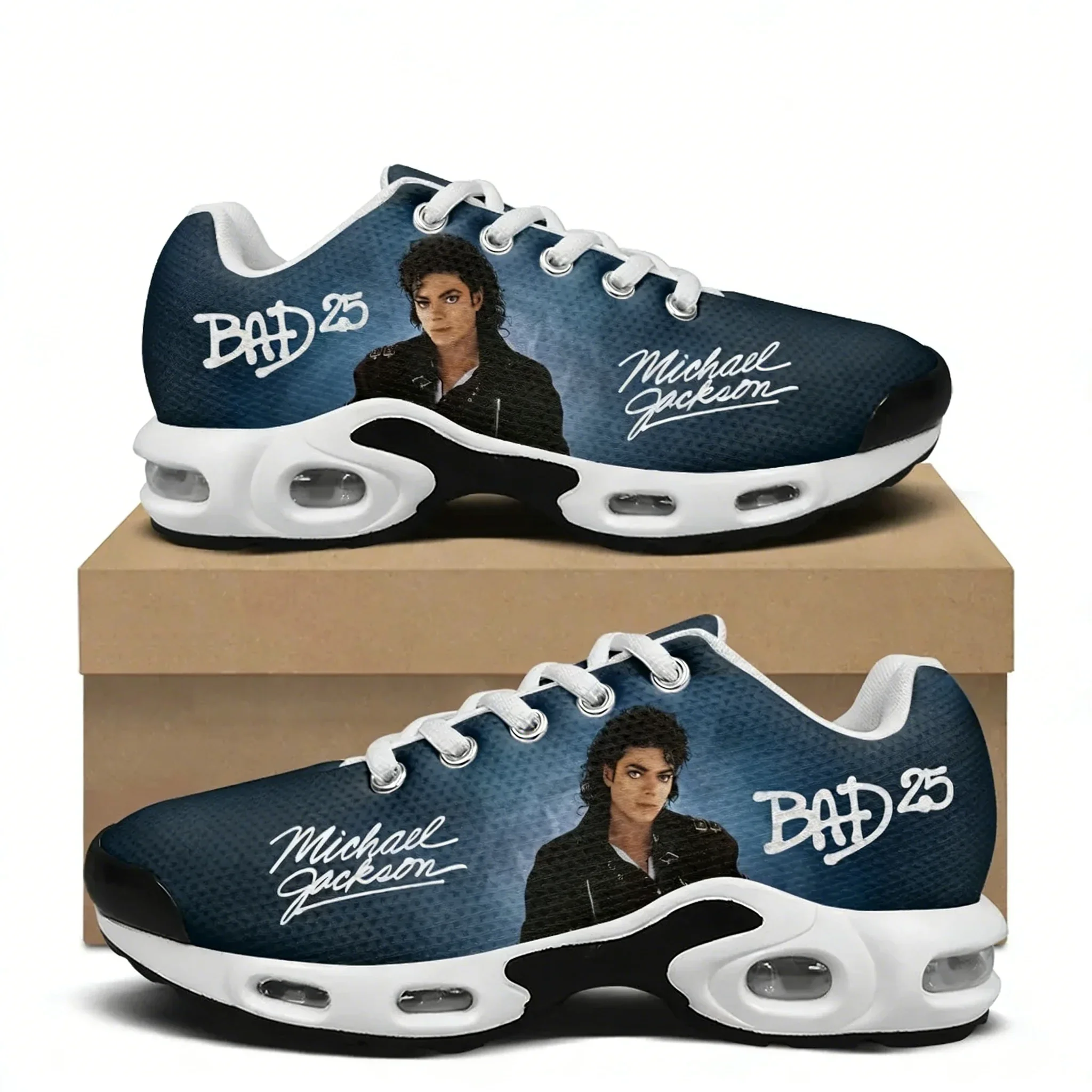 

Michael Jackson Air Cushion Sneakers Pop Singer Dancer Mens Womens Lightweight Sports shoes High Quality Custom Mesh Sneaker