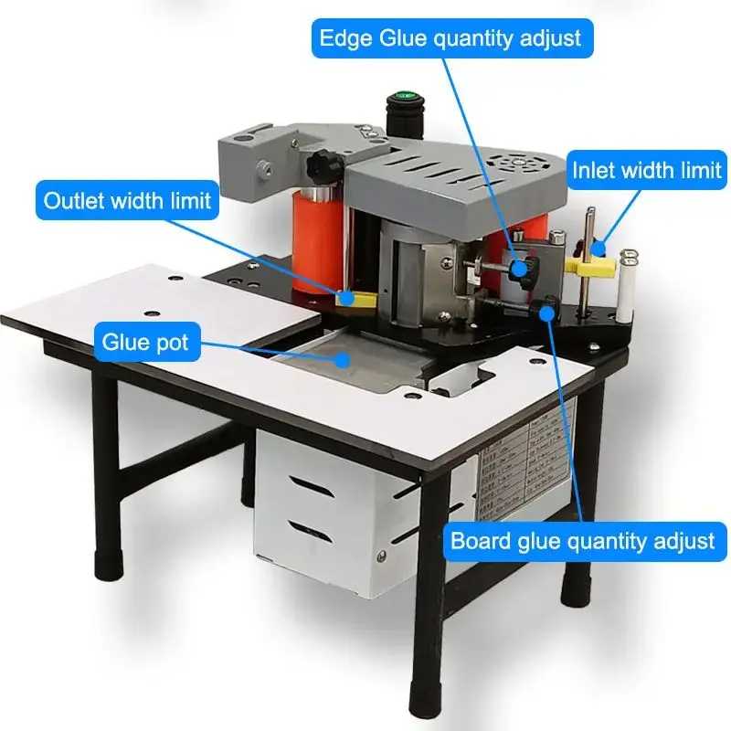 Manual edge banding machine PVC portable Edge Bander Double Side Gluing 110V/220V 1200W  Woodworking Machinery MY50