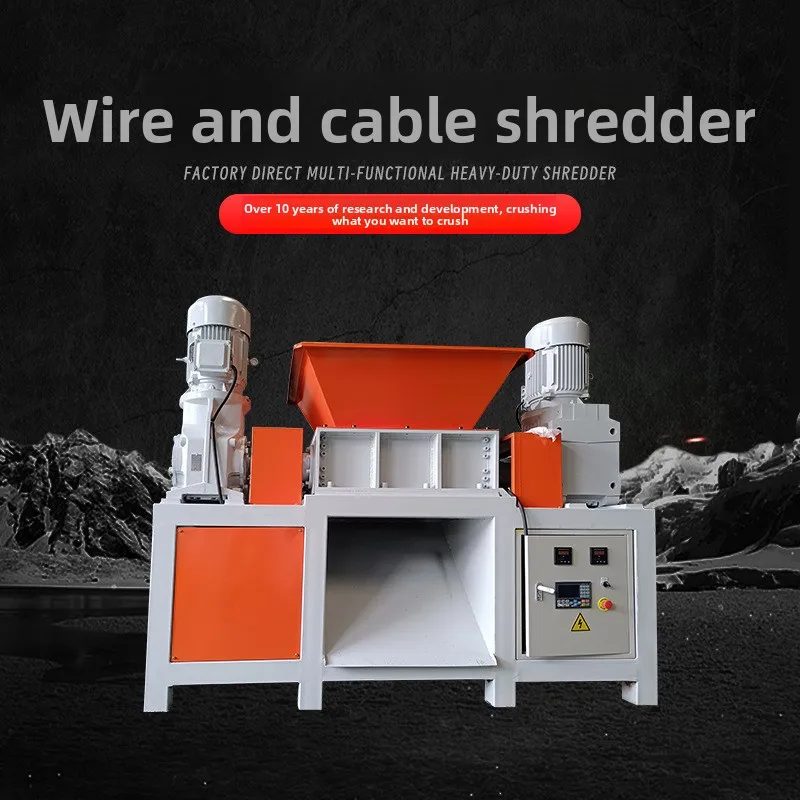 

Измельчитель проводов и кабелей модель 600 с двумя двигателями, стабильно работающий, эффективное оборудование для переработки отходов, производитель имеет товар на складе.