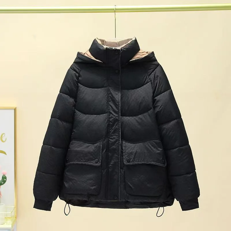 The Short Down Cotton-padded Coat Autumn Winter Women's Clothing 2024 New Fashion Cold-proof Cotton-padded Coat Short Joker Coat