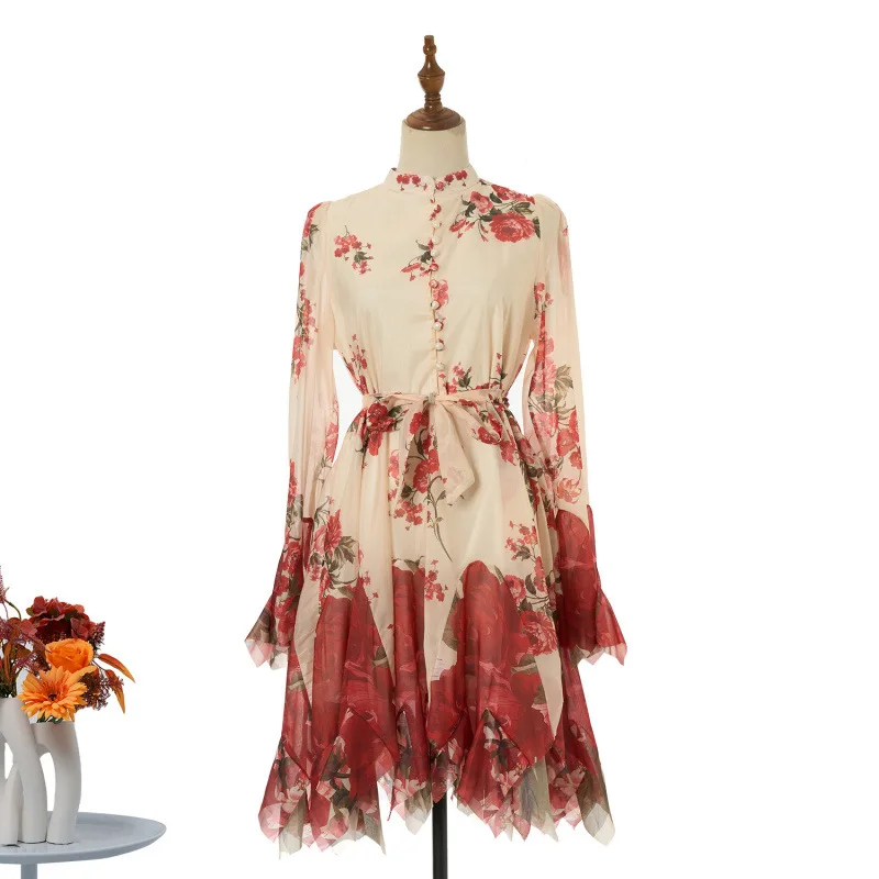 Ele ort imprimé Dr avec bouton détail t-shirt couleurs disponibles rue Sle taille haute velours tissu tenue décontracté