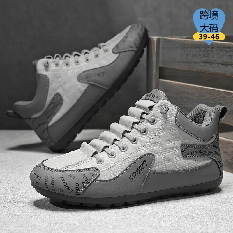 Large Size Men Versatile Athletic Sneakers Mesh Breathable Light Wearproof Trendy Street Daily Outdoor Running Footwear