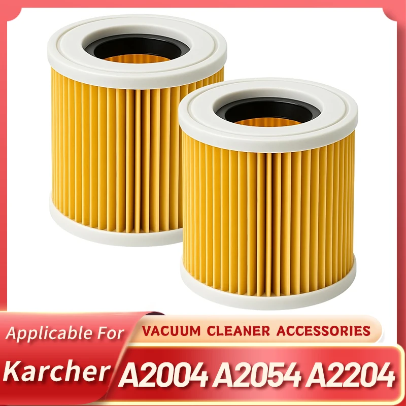 Вакуумный фильтр для Karcher A2004 A2054 A2204 A2656 WD2.250 WD3.30, магазинный вакуумный фильтр, картриджные фильтры для пылесосов Hart для влажной/сухой уборки Вакуумный фильтр для Karcher A2004 A2054 A2204 A2656 WD2.250 WD3.30, магазинный вакуумный фильтр, картриджные фильтры для пылесосов Hart для влажной/сухой уборки