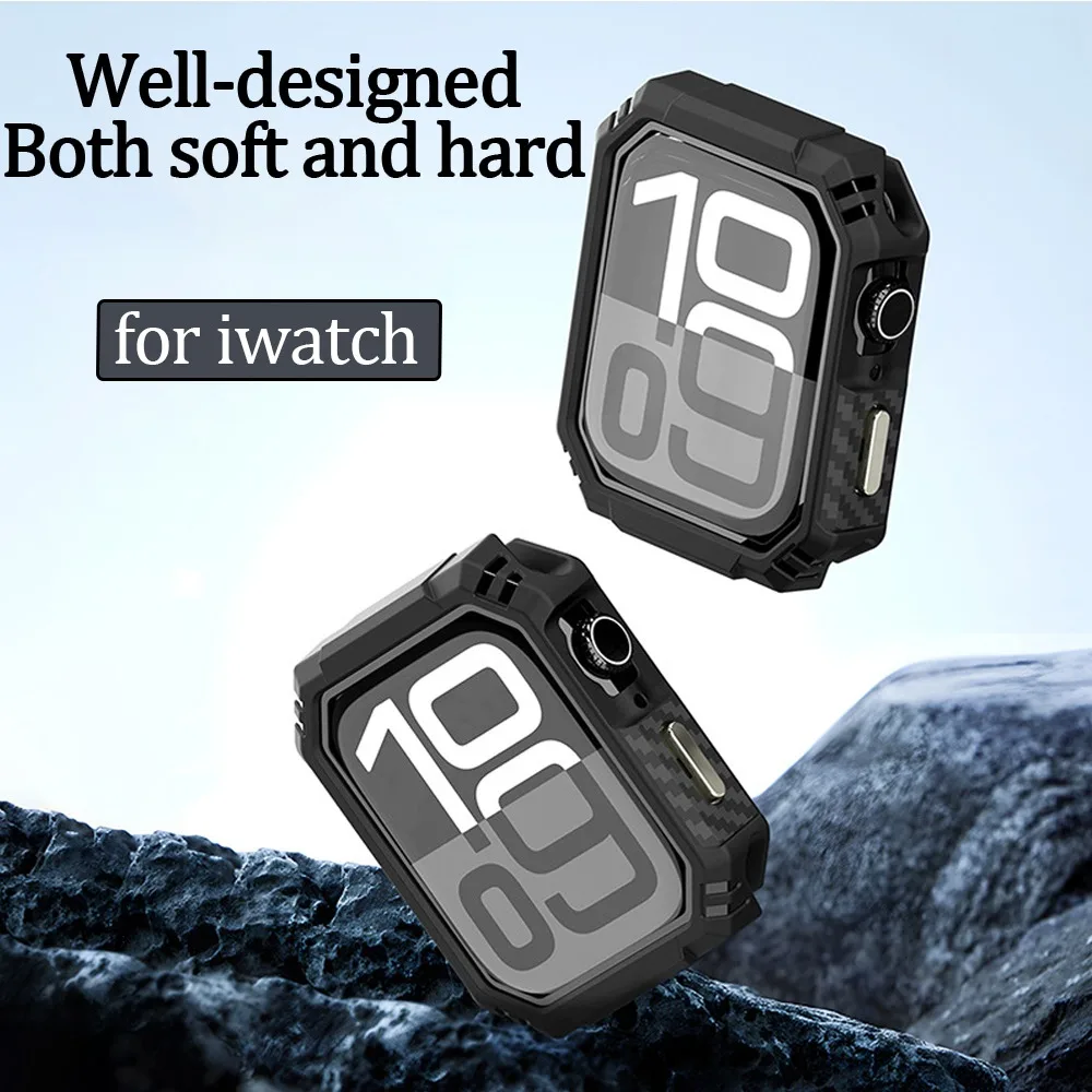 For Apple Watch Series 10 46mm 42mm Case Watch Protection Kit for iwatch Ultra 9 8 7 49mm 41mm 45mm TPU Sport Skeleton Case