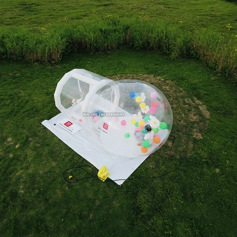 【JINLI TOYS】 Inflatable bubble house PVC tent inflatable balloon bubble house transparent tent with 8 accessories free shipping