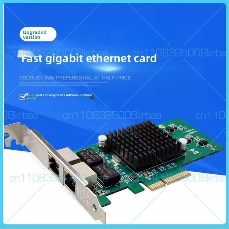 

Сетевая карта Intel 82575 с двумя портами Gigabit Ethernet, PCI-E X1 для настольных ПК, сервер агрегации для программных маршрутизаторов ROS