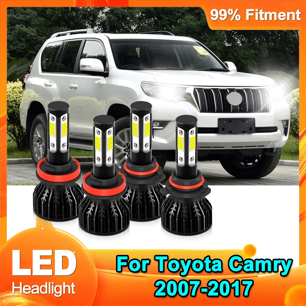 

Car LED Headlight 6000K White COB Chips 40000LM High Low Beam Headlamp Super Bright For Toyota Camry 2007-2017 Plug and Play