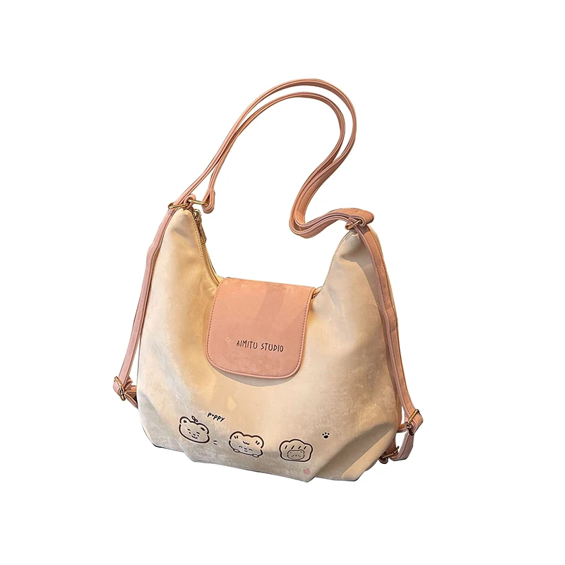 

Trendy Cute Tote Bag 2025 New Model Large Capacity Single-shoulder Bag Light Weight Short Commute Backpack