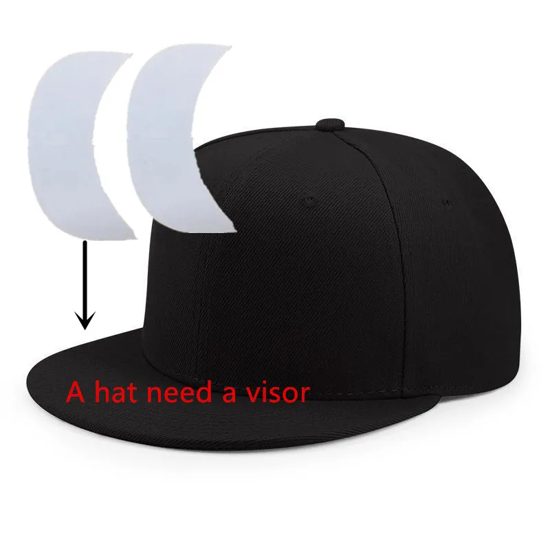 Different Styles Available 10 pcs Hat Liner Sports Visor Stiff Cardboard Brim Inserts for Baseball Caps