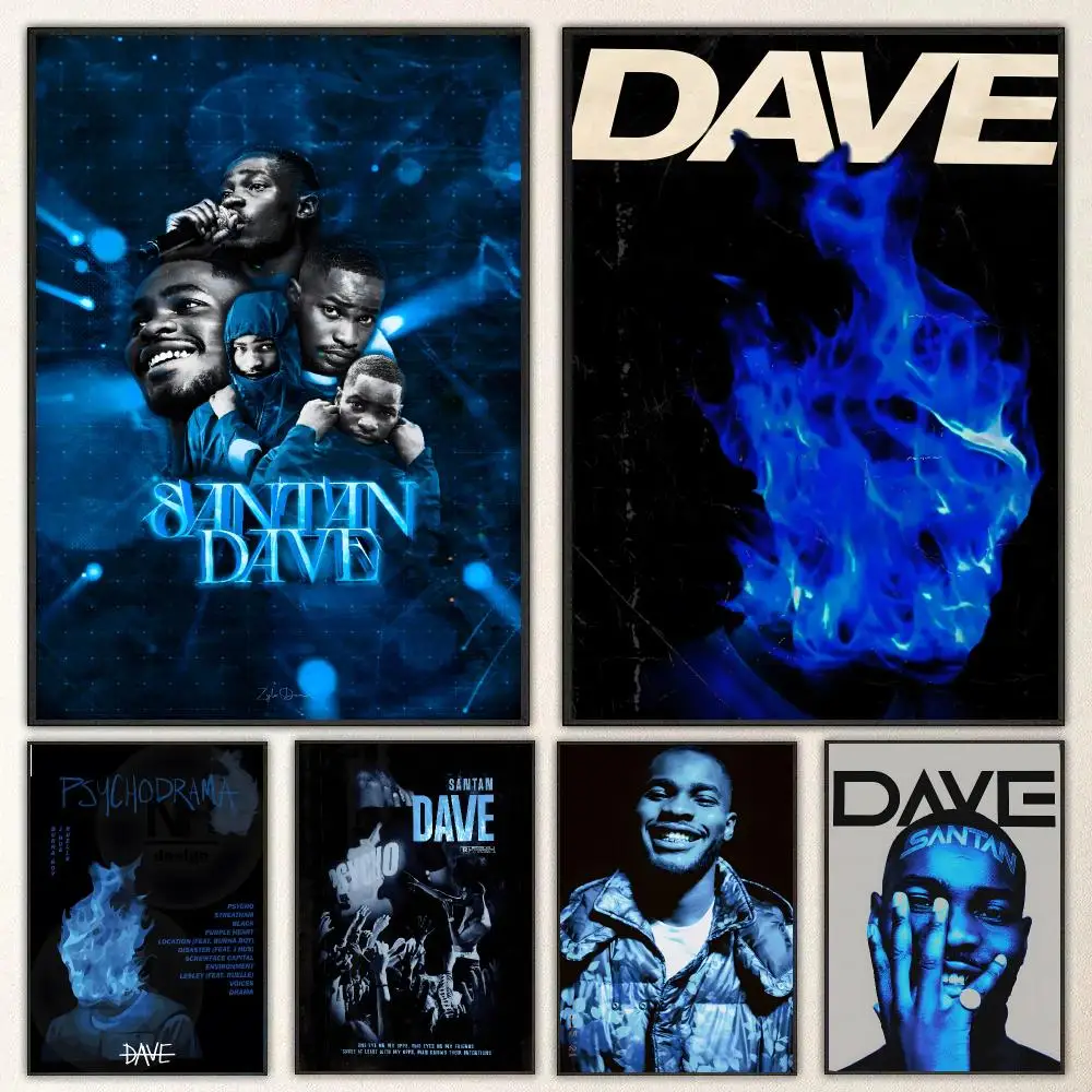 Singer Santan Dave Poster High-definition  poster stickers, suitable for bedroom, living room, home decoration