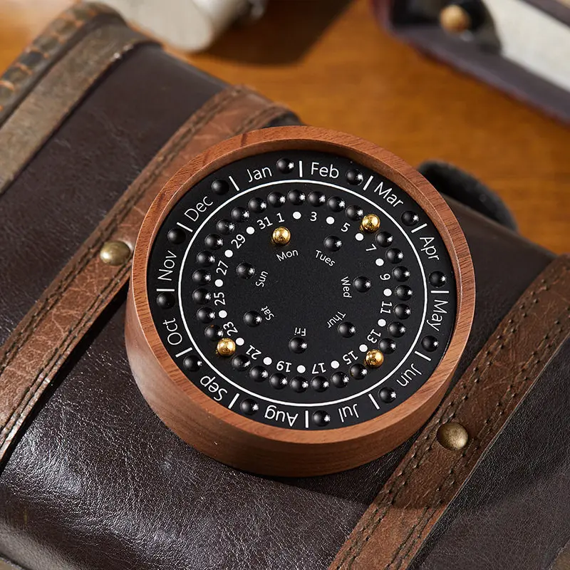 The attractive force sundial perpetual calendar, creative high-end rare desktop fun time desk calendar small ornament decoration