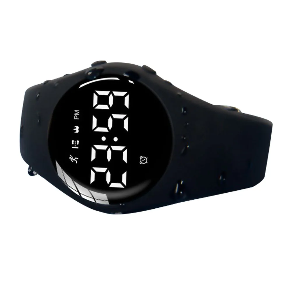 Digital Watch with Vibrating Clock Informing Feature Waterproof Dustproof Shock Resistant for Sports Outdoor