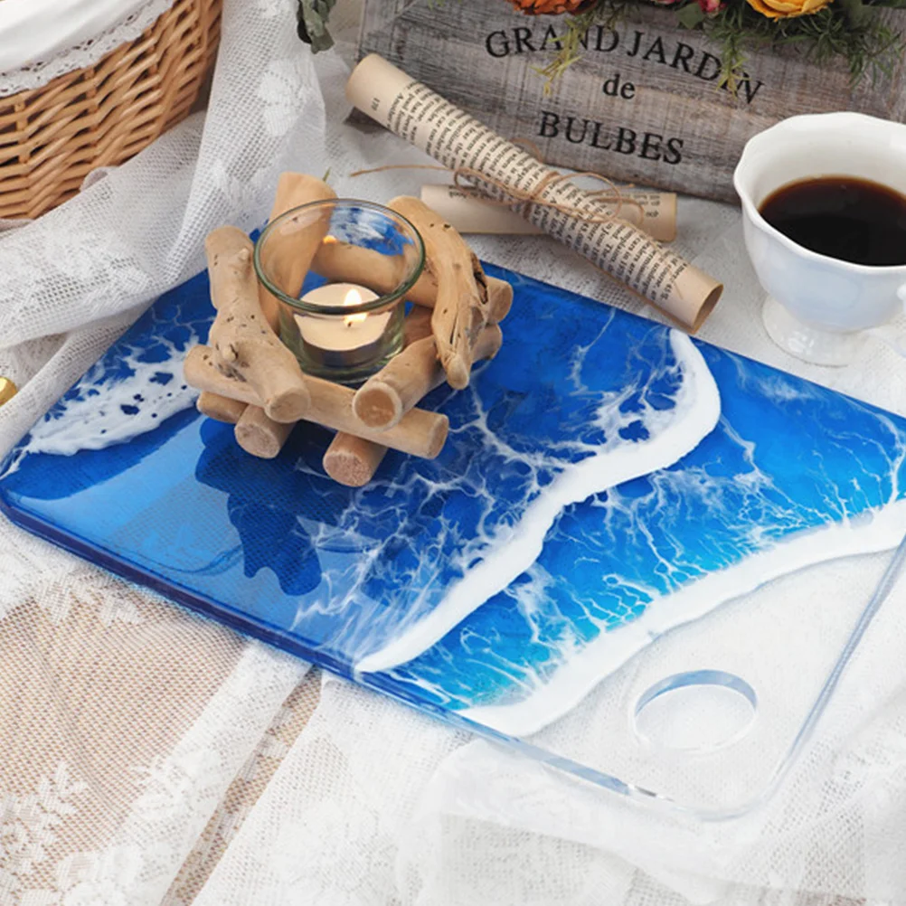 

1 шт., силиконовая форма для лотка, прямоугольная силиконовая форма «сделай сам», лоток для хранения, форма для сервировочной доски, инструмент для литья эпоксидной смолы