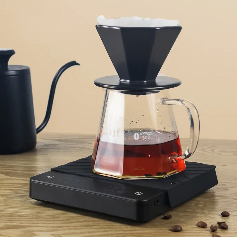 Digital Coffee Scale with Timer for Pour Over and Drip Coffee Rechargeable 2kg/0.01g Smart Kitchen Scale High Precision Scale