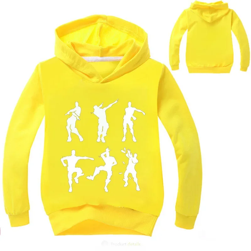2-16Years Children Anime Dabbing Clothes Kids Causal Sweater Teenager Boys Hoodies and Sweatshirts Baby Girls Hood Outwear&Coats