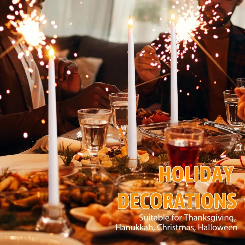 20/1Pcs LED Flameless Electronic Candles Flashing Lamp Battery Powered Diy Birthday Party Wedding Home Table Decoration Candles