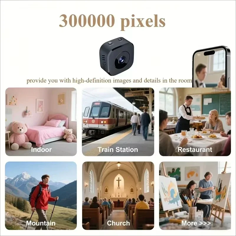 Lenovo Sicherheits-Minikamera 8K HD Vollüberwachung WiFi Zwei-Wege-Audio Infrarot-Nachtsicht Bewegungserkennung Heim- und Haustierüberwachung – Detail 15