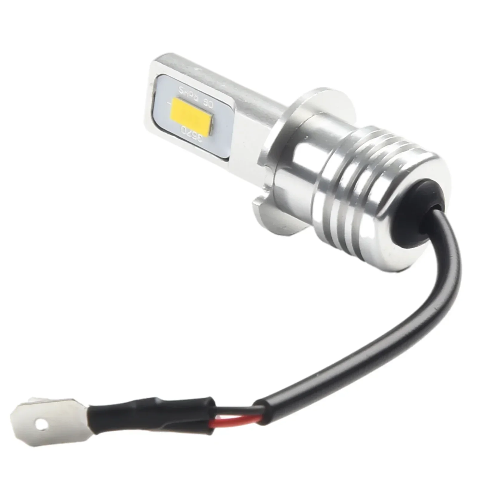 Bombilla LED antiniebla H3 para coche, Luz antiniebla Canbus de 3000K, amarilla, DRL, 12V-24V, CC 80W, 2 unids/lote por par