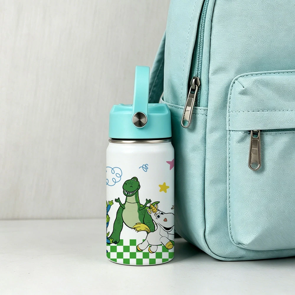 1pc 12oz Disney Toy Story Characters Stainless Steel Tumbler with Carry Handle Portable Cup for Outdoor Sports Travel Home - view 6