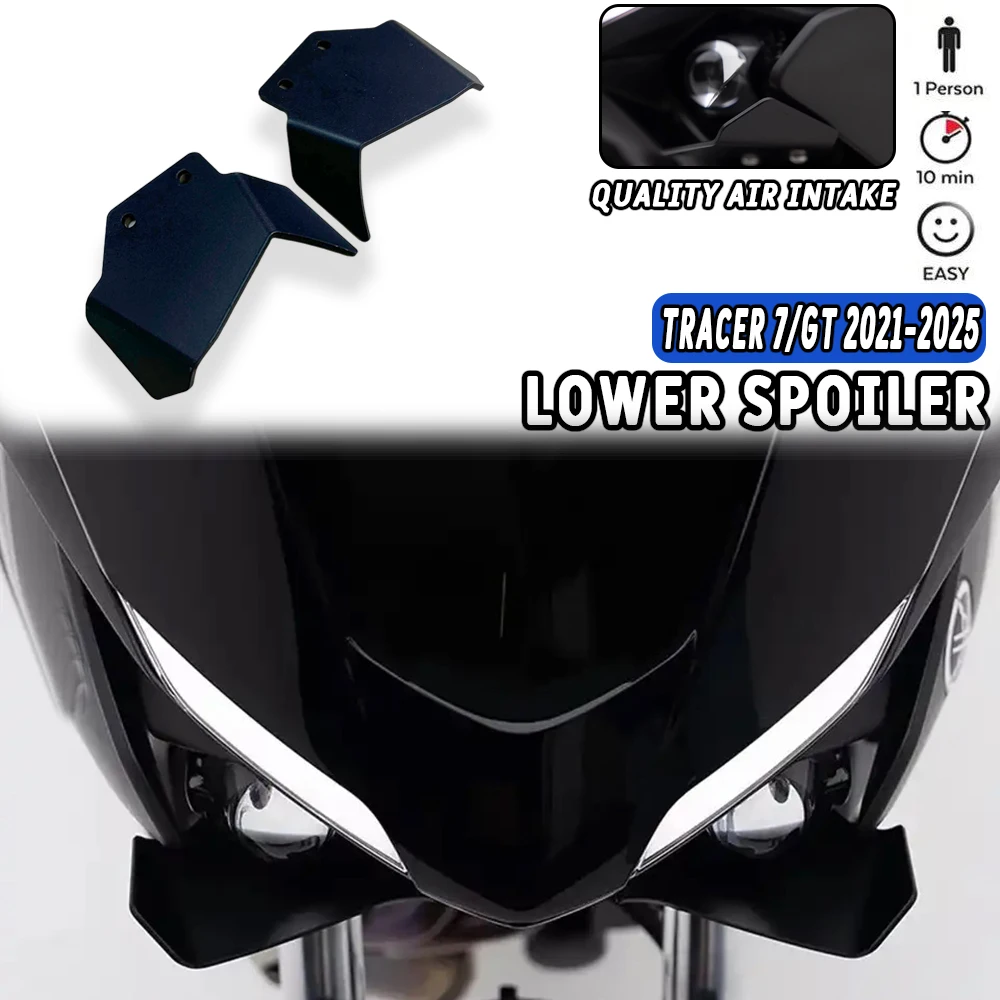 

Для Yamaha TRACER 7GT 2021-2023 2024 2025 удлинитель крылышка обтекатель спойлер Tracer 7 аксессуары алюминиевый спойлер крылышка