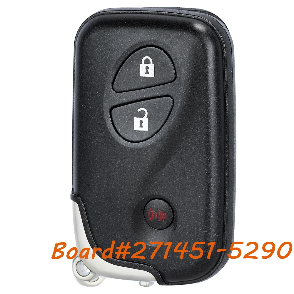 

KEYECU 271451-5290 для Lexus CT200h 2011 2012 2013 2014 2015 2016 2017 умный дистанционный брелок без ключа HYQ14ACX 314,3 МГц 3 кнопки