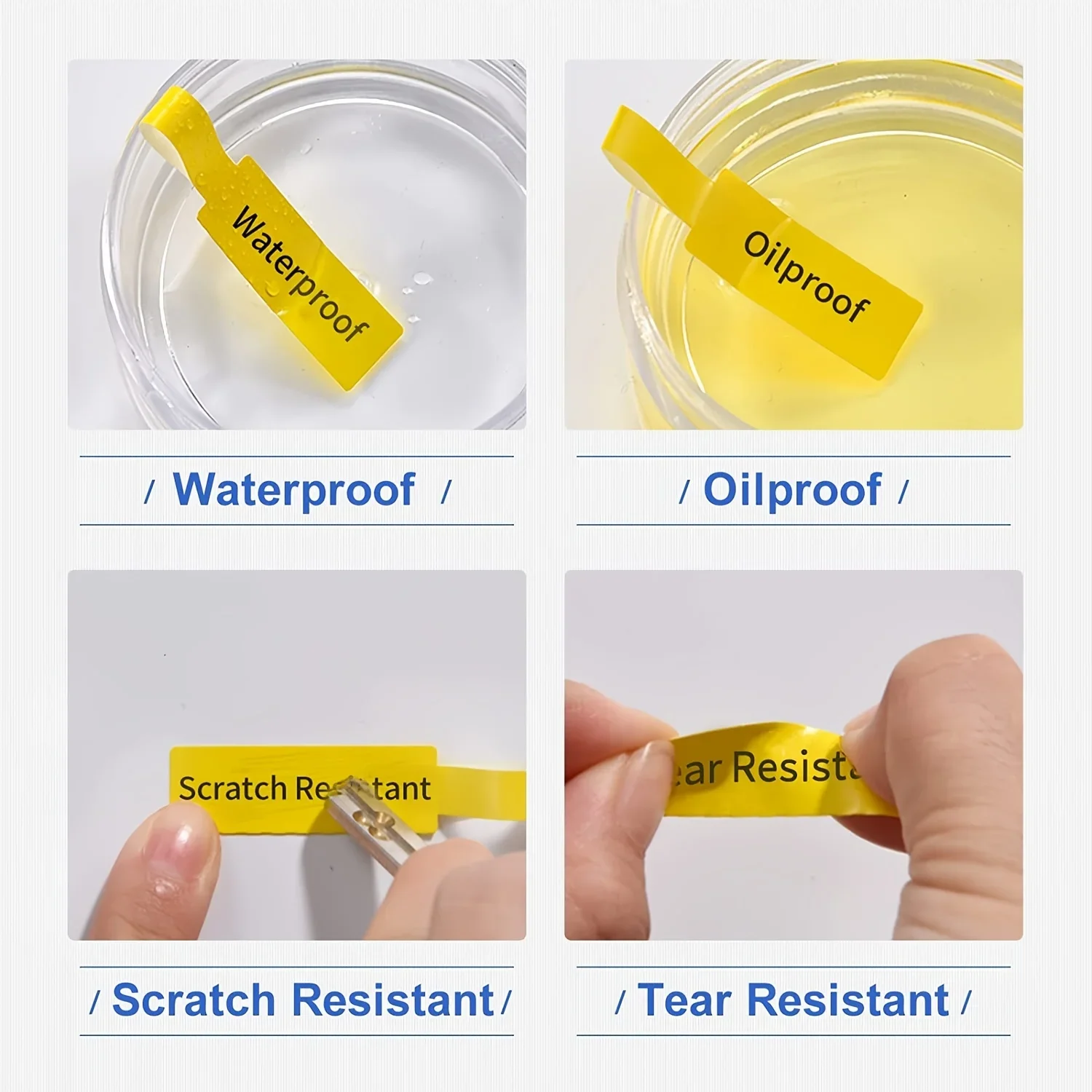 NIIMBOT Cable Labels Thermal Labels Waterproof Oil-Proof Cable Labels Tags For B1/B21/B3S/B203 Label Printer