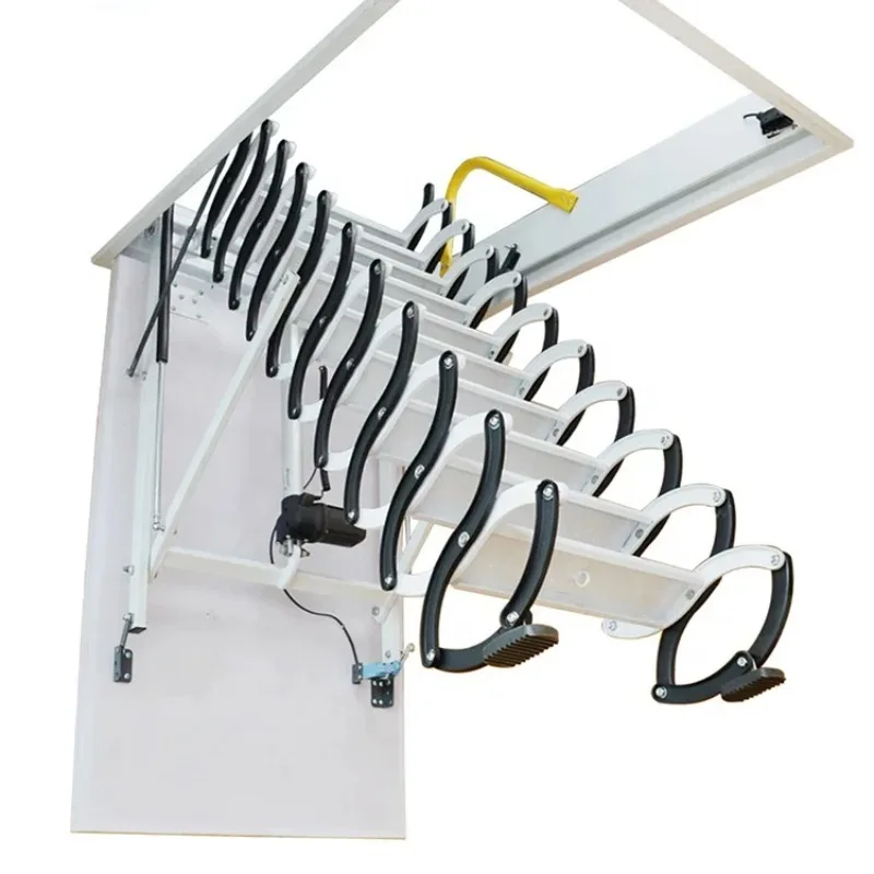 

Indoor electric folding loft ladder remote control loft stairs