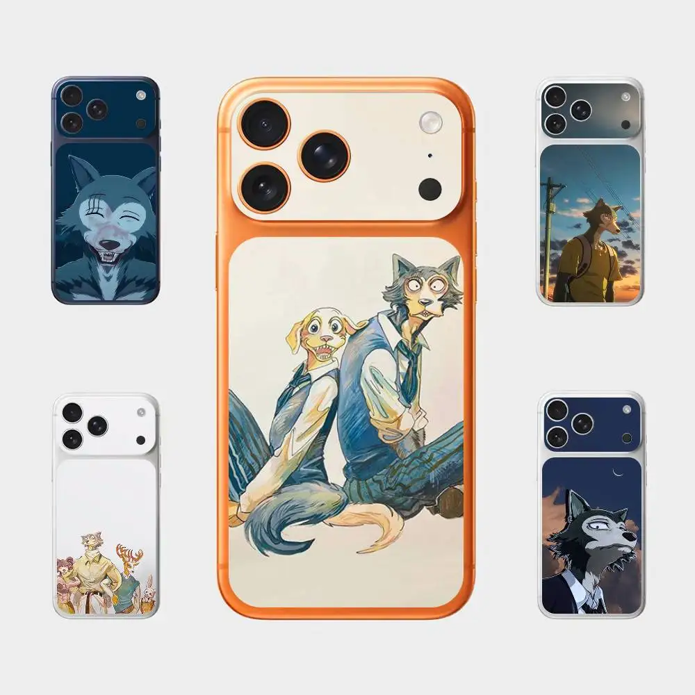 

Anime Cute Legoshi Louis Haru Back Cover Decal Protective Sticker For Iphone 17 Pro Max Skin Sticker Back Decorative Stickers