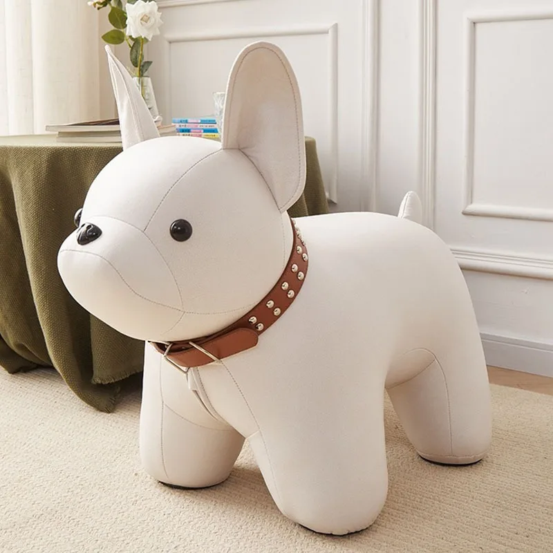 Home puppy seat, animal stool, French bucket stool, living room door pet chair, solid wood