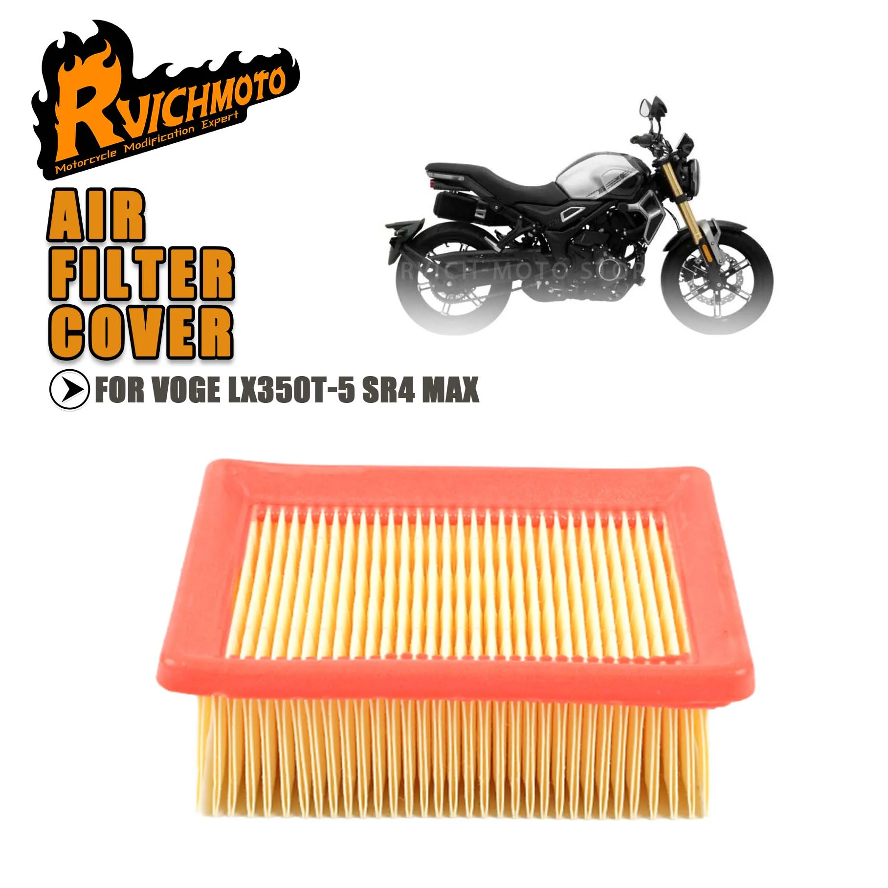 Motorcycle Intake Air Filter Cleaner For VOGE LX350T-5 LX 350T-5 SR 4 SR4 MAX 4MAX Intake Clean Purification Element Accessories