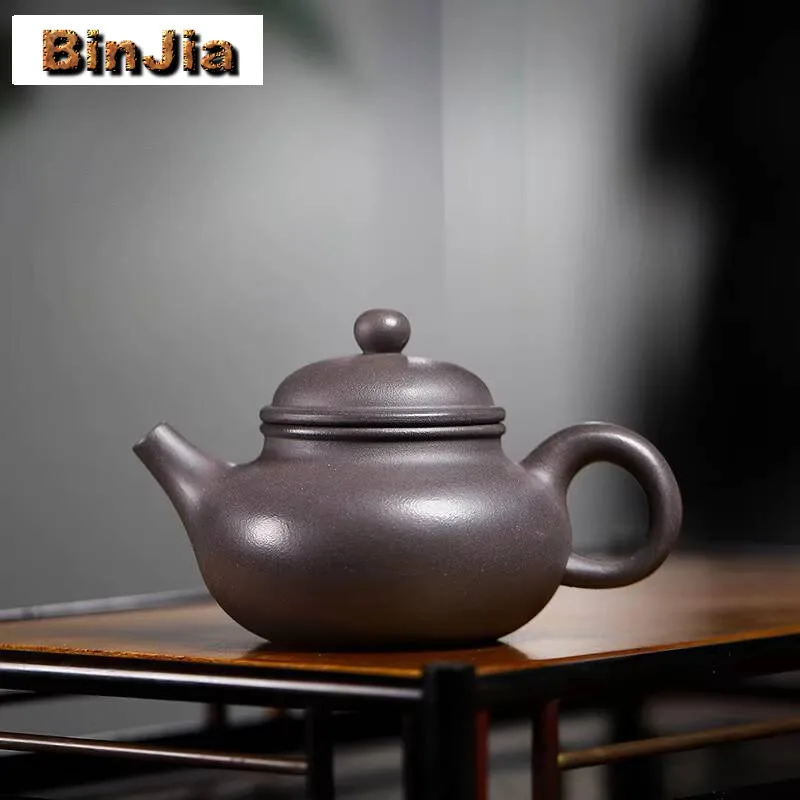 

160 мл классические чайники Исин из фиолетовой глины, художники ручной работы, горшок с открытым небом, сырая руда, грязь, чайник для заваривания чая, набор Zisha, посуда для напитков