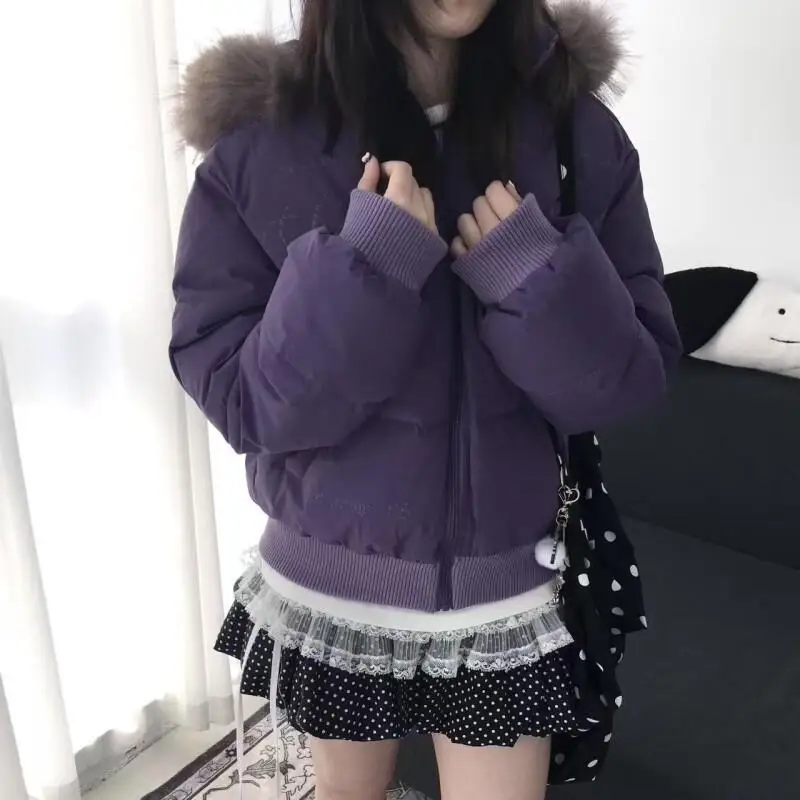 

Women Winter Coat Retro Cotton Coat Short Embroidered Thickened Winter Jacket Fashion Warm Outerwear For Women Daily Wear