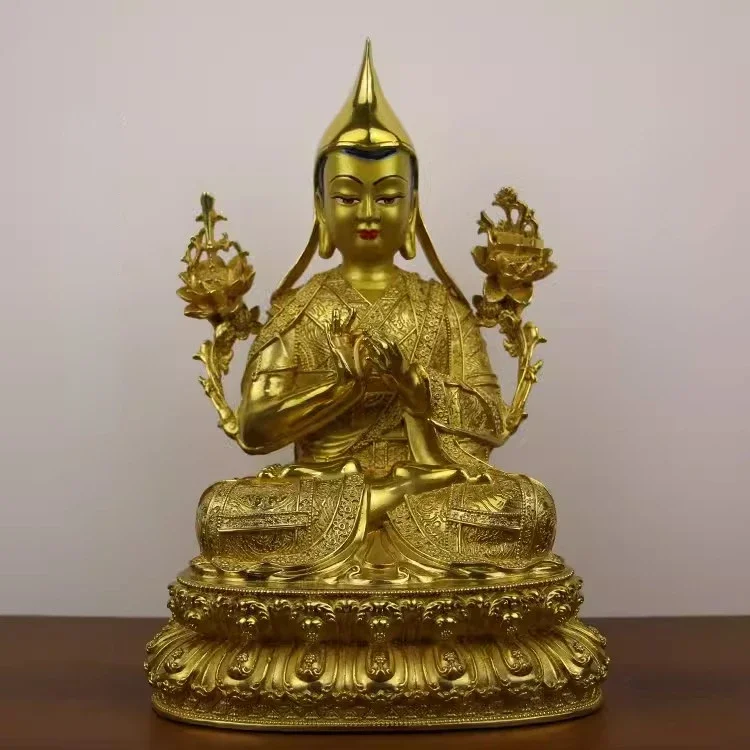 

Feng Shui Pure Copper Attract Wealth Master Buddha Statue Ornament Home Living Decoration Crafts