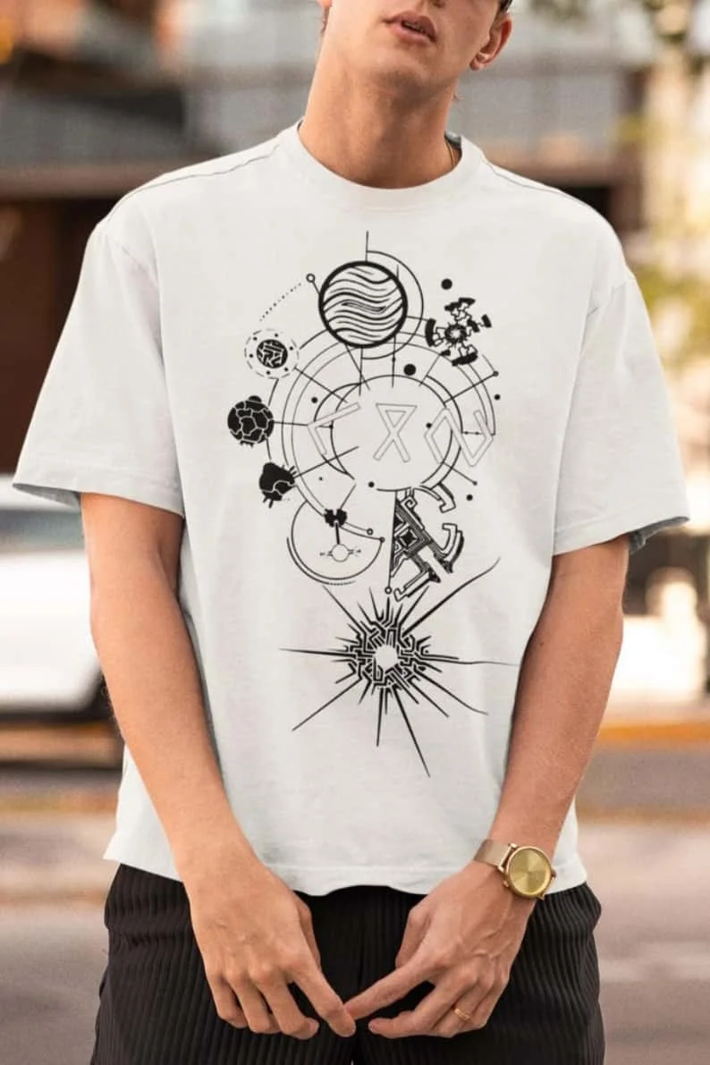 Outer Wilds Gaming-Shirt Indie Weltraum-Erkundungs-Videospiel-T-Shirt Retro Sci-Fi Grafik-T-Shirt Kosmisches Abenteuer Gamer-Geschenk Unisex – Detail 3