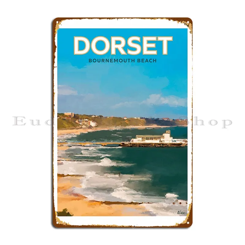 Dorset Bournemouth Beach Markvickers41 Metal Sign Pub Mural Funny Pub Plates Custom Wall Decor Tin Sign Poster